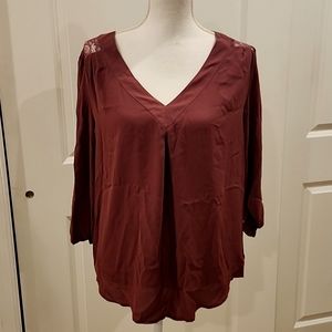 Medium dusky purple new York and Co business top